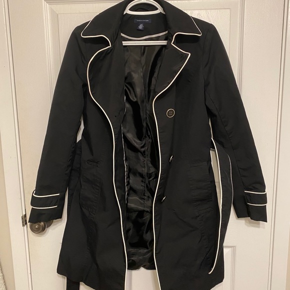 Tommy Hilfiger Black Trench Coat - Picture 2 of 3